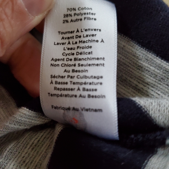 T By Talbots Striped Top Large - Picture 8 of 8